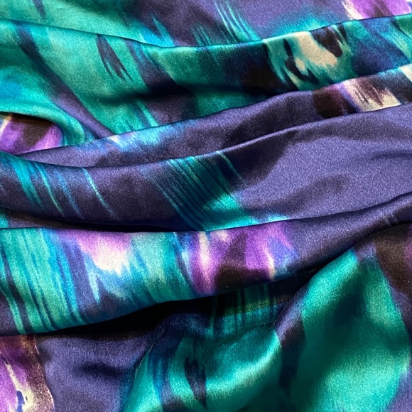 SOLD! 93% Silk Rouched Dress Express Design Studio - Picture 5 of 6